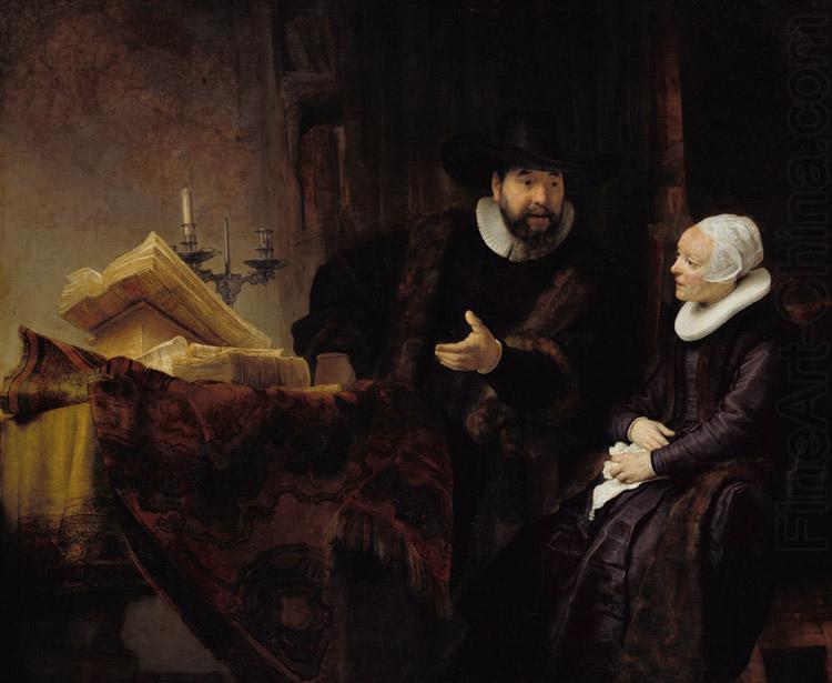 Double Portrait of the Mennonite Preacher Cornelis Claesz Anslo and his Wife Aeltje Gerritser.Schouten (mk33), REMBRANDT Harmenszoon van Rijn